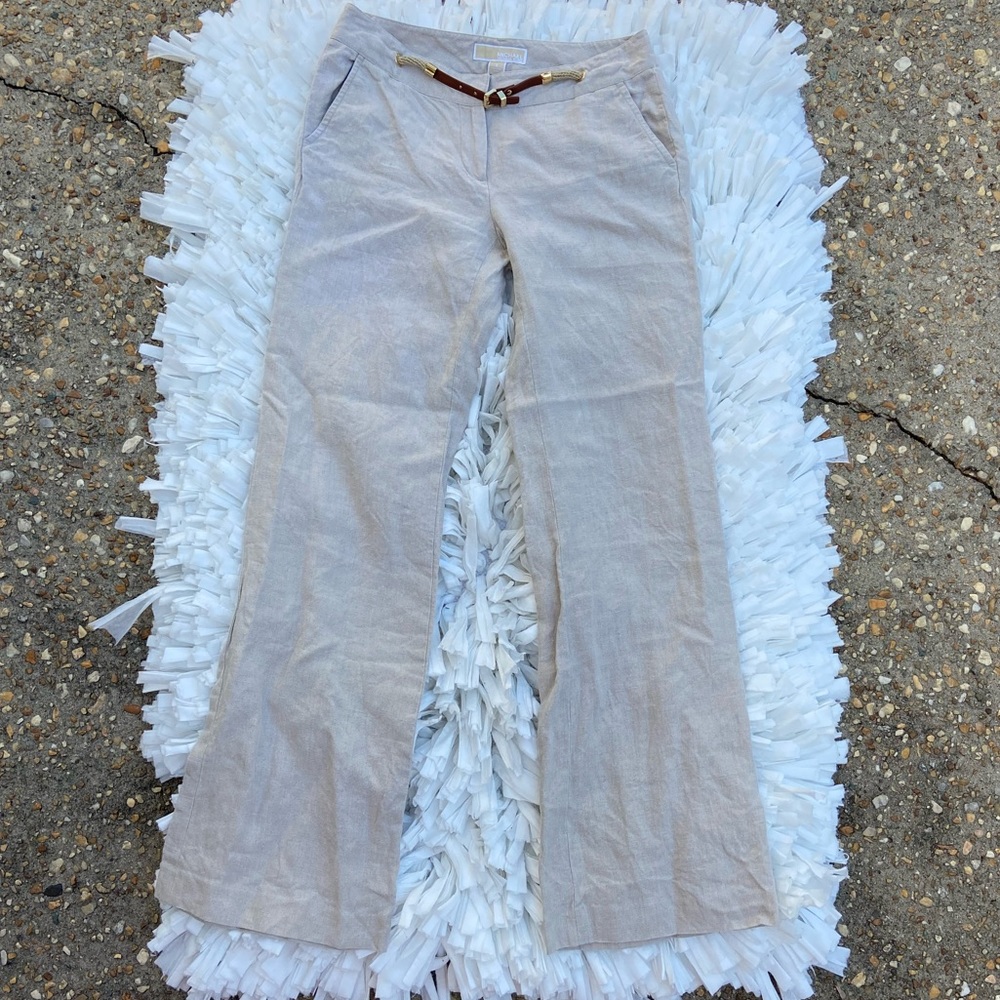 MICHAEL KORS linen cooling wide pants size 2